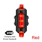 Bike Light Set Front Light with Taillight USB Rechargeable Easy to Install 3 Modes Bicycle Accessories for the Bicycle Road MTB