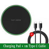 Wireless Charger Mobile Phone Chargers Pad Stand For iPhone 16 15 14 13 12 11 Pro Max Samsung Xiaomi Fast Charging Dock Station