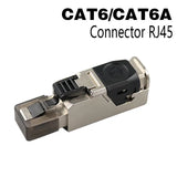 Clearance_RJ45 Cat8 Cat7 Cat6A Connectors Metal Tool Free Easy Termination Plug 2000MHz 40G LAN Cable 22AWG - 24AWG Reusable Eth