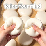 Milk Cake Squeeze Taba Soft Toy, Cute Milky White Squeeze Toy, Finger Toy, Stress Relief Toy, Soft Girl Birthday Gift Toy