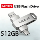Lenovo USB3.2 USB Flash Drive 512GB OTG Pen Drive High Speed Type-C Flash Disk Real Capacity Metal Pendrive For Phone Computer
