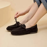 AIYUQI Women Loafers British Style 2026 New Genuine Leather Beanie Shoes Women Flat Non-slip Vintage Slip-on Moccasins For Women