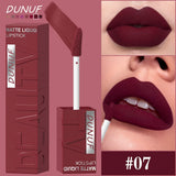 Matte Velvet Lipstick Lip Gloss Waterproof Smooth Long-Lasting Non-sticky Non-transfer Deep Red Nude Y2K Daily&Party Makeup Gift