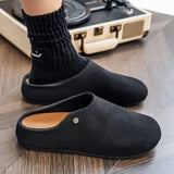 Unisex Closed Toe Mule Slippers Spring Autumn Slip On Soft Sole Casual Shoes for Outdoor Office Home