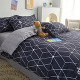Lovely Cartoon King Size Duvet Cover Set 220x240 Skin Friendly Double Bed Quilt Cover Blanket Comforter Cover and Pillowcase