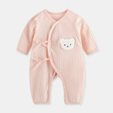 Somenie Infant Knitting Jumpsuit 100% Cotton Long Sleeve Romper One Piece Outfit for Boys & Girls Newborn Baby 4 Seasons Wear