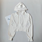 Women's Hooded Running Jacket Cycling Coat Yoga Jogging Shirt Tights Outdoor Sports Gym Clothing Running Wear Sportswear