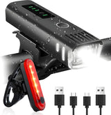 Ultra Bright Bike Light Bicycle Front Headlight Night Riding Red Back Taillight Waterproof for Adult Kids Road Mountain Cycling