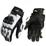 Motorcycle Gloves Black Racing Genuine Leather Motorbike White Road Riding Team Glove Summer Winter Wearable for Furygan AFS 18