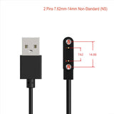 2Pin 4Pin 5Pin Magnetic Charging Cable USB to Pogo Pin for Smart Watch Earphone Wristband 60cm 5V Magnetic Dock Charger Adapter