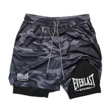 Everlast Double Layer Compression Shorts for Fitness and Basketball