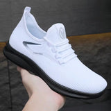 Men Comfort Knitted Loafer Sneakers 2026 New Arrival, Breathable Air Knit Upper Slip On Shoes