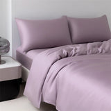 100% Mulberry Silk Bedding Set High End Silk Bed Sheets Set Luxury Smooth Duvet Cover Set Single Double Queen King Size Bedsheet