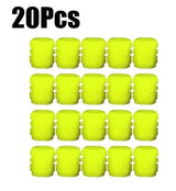 20Pc Luminous Valve Caps Fluorescent Night Glowing Decor Car Motorcycle Bicycle Wheel Hub Valve Stem Cap Styling Car Accessories