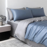 100% Mulberry Silk Bedding Set High End Silk Bed Sheets Set Luxury Smooth Duvet Cover Set Single Double Queen King Size Bedsheet