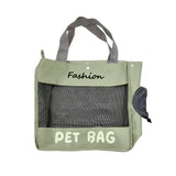 Fashion Portable Pet Tote Bag Breathable Mesh Cat Dog Shoulder Bag Outdoor Travel Handbag Small Puppy Kitten Transport Bag