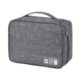 Three Layer Digital Storage Bag Multi-functional Cable Storage Box Portable Waterproof Travel Case for Data Mobile Power Bank