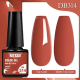 Mtssii 6ML Chocolate Color Gel Nail Polish Brown Semi Permanent UV Gel Autumn Winter Popular Soak Off Nail Art Gel Varnishes