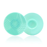 Silicone Makeup Brush Cleaner Folding Powder Puff Cleaning Bowl Eyeshadow Brushes Washing Soft Mat Beauty Tools Scrubber Box