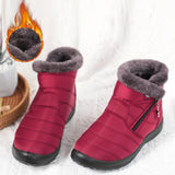 Winter Women Boots Waterproof Snow Boots Plus Size Casual Flat Women Casual Shoes Warm Fur Female Boots Antislip Cotton Shoes
