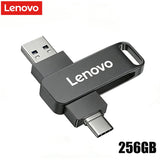 Lenovo OTG Pen Drive 256GB High Speed USB 3.2 Flash Drives Metal Type-C Pendrive 512GB Waterproof Stick For Phone Computer