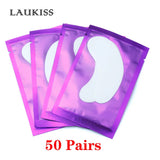 25/50/100Pairs Eye Patches Under Eyelash Pads for Building Paper Patches Lint Free Stickers for False Eyelashes LAUKISS