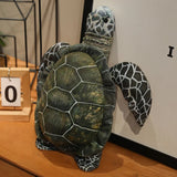 3 Sizes High Quality Realistic Sea Turtle Plush Toys Cozy Cotton Stuffed Lifelike Tortoise Toy Funny Throw Pillow Back Cushion