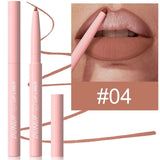 Lip Liner Pencil Long-Lasting Matte Creamy Plumping Lip Stain Waterproof Natural Nude Brown Slim Lip Liner Makeup