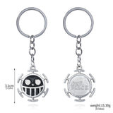 One Piece Luffy Straw Hat Keychain Rotatable Zoro Skull Metal Pendant Role-Playing Decorative Accessories Fan Jewelry Gift