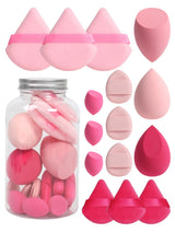 Spring 15 Cans,3 Loose Powder Puffs & 3 Mini Loose Powder Puffs & 3 Mini Makeup Eggs & 3 Mini Air Cushion Puffs, Foundation Mix