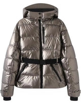 2026 Women Winter Hooded Down Jackets With Belt Lady Warm Thick Long Sleeve Stand Collar Parkas Padded Coats Sports Ski Outdoor