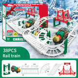 Christmas Track Car Train Toys Children Electric Track Toy Car Christmas Car Kids Educational Toys for Children Birthday Gift