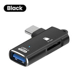 High-Speed 3 in 1 USB 3.0 Type C to TF Card Reader Adapter Memory Card OTG Reader for iPhone 15/16 Huawei PC Laptop