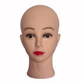 Professional Makeup Doll Head Bald Manikin Model For Making Wigs Styling Caps Hairdressing Hat Headwear Display Stand