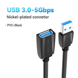 Vention USB Cable USB 3.0 Extension Cable Male to Female 3.0 USB Extender Cable for PS4 Xbox Smart TV PC USB Extension Cable