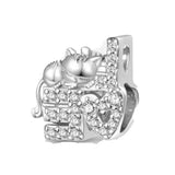 Fashionable 925 Sterling Silver Highland Cow Animal Pendant Suitable for Bracelets, Necklaces, DIY Women's Jewelry Accessories