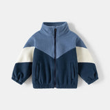 Ircomll New Children Boys Polar Fleece Jacket Autumn Winter Kids Coat Causal Toddler Stand Collar Zipper Outwear Boys Clothing