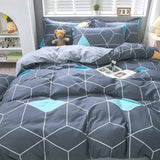 Lovely Cartoon King Size Duvet Cover Set 220x240 Skin Friendly Double Bed Quilt Cover Blanket Comforter Cover and Pillowcase