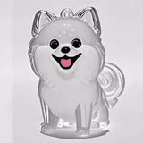 Transparent Dog Hair Storage Pendant Dog Hair Collector Keychain Pet Hair Memorial Bottle for Pet Lovers DIY Memorial Keychain