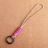 Outdoor Paracord Lanyard Survival Keychain for Men Women Handwoven Backpack Car Keyring Camping Hiking EDC Jewelry Accessories