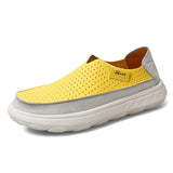 2026 New Men's Casual Shoes Fashion Comfortable Men's Shoes High Quality Leather Men Driving Shoes Handmade Flat Shoes Size 46