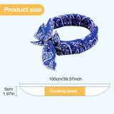 Pet Cooling Scarf Cute Dog Cooling Bandana Adjustable Fast Cooling Cat Cooling Ice Scarf Reusable Cat Collar Pet supplies