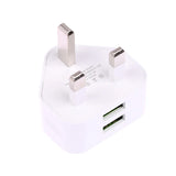 Latest 5V/2.1A Dual USB Port Fast Charger Universal UK Mains 3 Pin Plug Wall Charger Adapter USB Charging For Phone Tablet