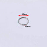 50pcs Key Ring Connector for DIY Keychain Making Findings