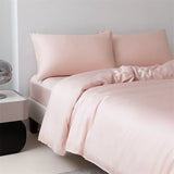 100% Mulberry Silk Bedding Set High End Silk Bed Sheets Set Luxury Smooth Duvet Cover Set Single Double Queen King Size Bedsheet