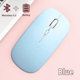 Bluetooth 5.0 Wireless Mouse Ultra Slim Portable Silent Ergonomic for Laptop Tablet PC MacBook Phone Adjustable DPI Ergonomic