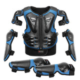 Kid's Motorcycle Armor Vest Protection Motocross Body Armor Jacket Protective Armors Riding Kneepads Moto Full Armor Children