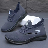 Men Comfort Knitted Loafer Sneakers 2026 New Arrival, Breathable Air Knit Upper Slip On Shoes