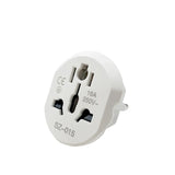 Universal Travel Adapter Converter 16A 250V Korea EU Plug 2 round Socket High Quality Wall Socket for AU US UK CN to EU KR