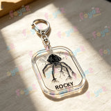 Rocky Amaze Amaze Keychains for Accessories Bag Charm Project Hail Mary Mission Crest Keyrings Jewelry Fans Gifts